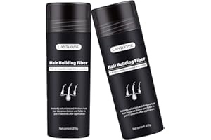 Roseflower 2pcs Hair Fibers for Thinning Hair, Undetectable Natural Hair Thickening Fibers, Hair Building Fibers for Women an