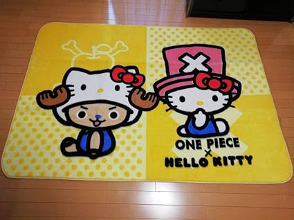 Amazon One Piece Hello Kitty ワンピース ハローキティコラボ センターラグ 130 190 約1 5畳 マット カーペット ノーブランド品 ラグ カーペット