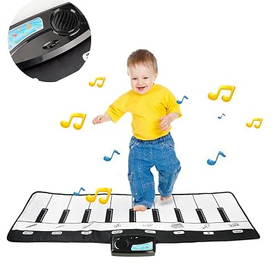 Kiislee Musical Piano Mat Keyboard Play mat Baby Early Education Music Touch Play Blanket Gifts Toys for Girls Boys Toddlers