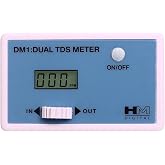 HM Digital DM-1 In-Line Dual TDS Monitor, 0-9990 ppm Range, +/- 2% Readout Accuracy,Blue &amp; White