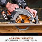 Evolution Power Tools R185CCS-Li Circular Saw Cordless 18V Brushless 185mm view 4