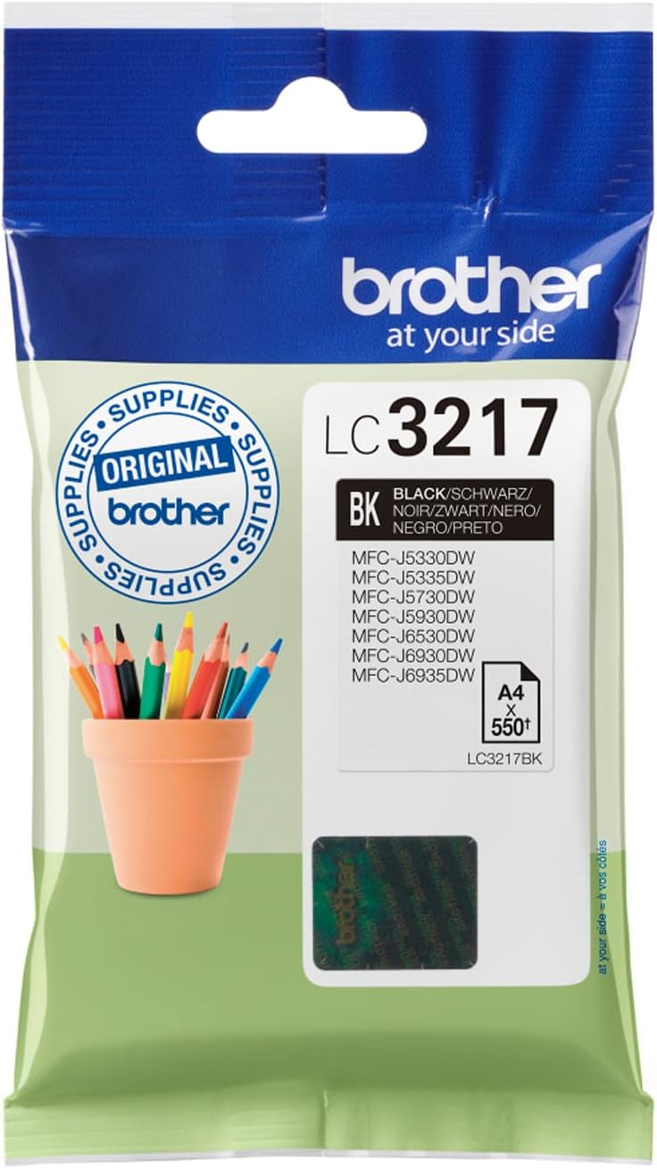 Brother LC3217BK Inkjet Cartridge Black Standard Yield 1 Pack Genuine