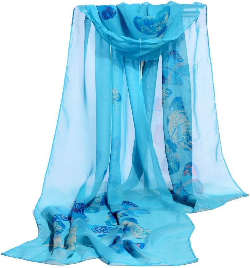 Women Long Scarf, DELOITO Fashion Women Long Soft Wrap scarf Ladies Shawl Chiffon Scarf Scarves