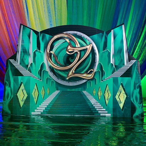 9 ft. 4 in. Emerald City Stairway Standup Photo Booth Prop Background Backdrop Party Decoration Decor Scene Setter Cardboard Cutout