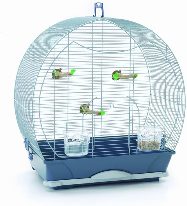 Savic Evelyne 40 Silver Bird Cage 52 X 32,5 X 55 Cm Amazon.co.uk Pet