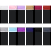 Xuhal 12 Pcs Men's Flat Prefolded Pocket Square Masculine Polyester Suit Rectangular Pocket Square Handkerchief on Card, 12 Colors