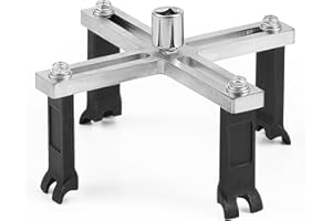 Orion Motor Tech Fuel Pump Removal Tool, Adjustable 4 Jaw Plastic Fuel Tank Lock Ring Tool with 2.2" to 6.7" Jaw Spread Fuel Pump Lock Ring Tool Compatible with 3/8" Drive Fuel Pump Wrench & Remover