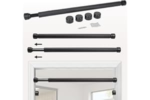 GoodLife Fitness Foam Covered Chinning & Sit-up Bar - Fit Doorways up to 36", Adjustable, Easy Installation, Holds Up to 220 