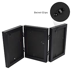 Frametory 4x6 Triple Picture Frames, Trifold Photos