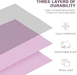 Healifty 125 Pcs Purple Dental Bibs Tattoo Table Covers 3 Ply Waterproof view 9