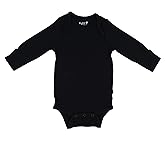 KYTE BABY Soft Bamboo from Rayon Long Sleeve Unisex Bodysuit, 0-24 Months