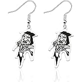 CENWA Horror Movie Earring Horror Character Drop Earring Horror Scary Theme Movie Gift Halloween Jewelry