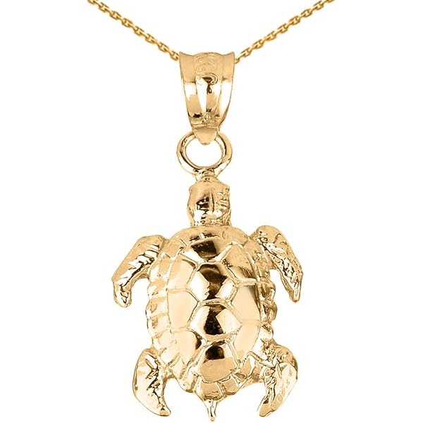 Colgante De Plata De Ley 925 Con Diseño De Tortuga Tortuga