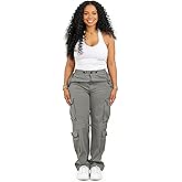 AOPCYIU Womens Cargo Pants with Pockets High Waisted Cargo Pants for Women Straight Leg Drawstring Ankle