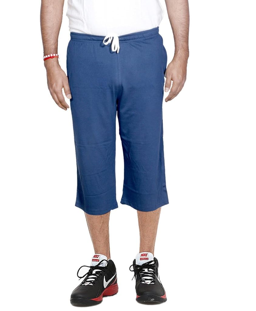 indiweaves men's regular fit nightwear/ capri