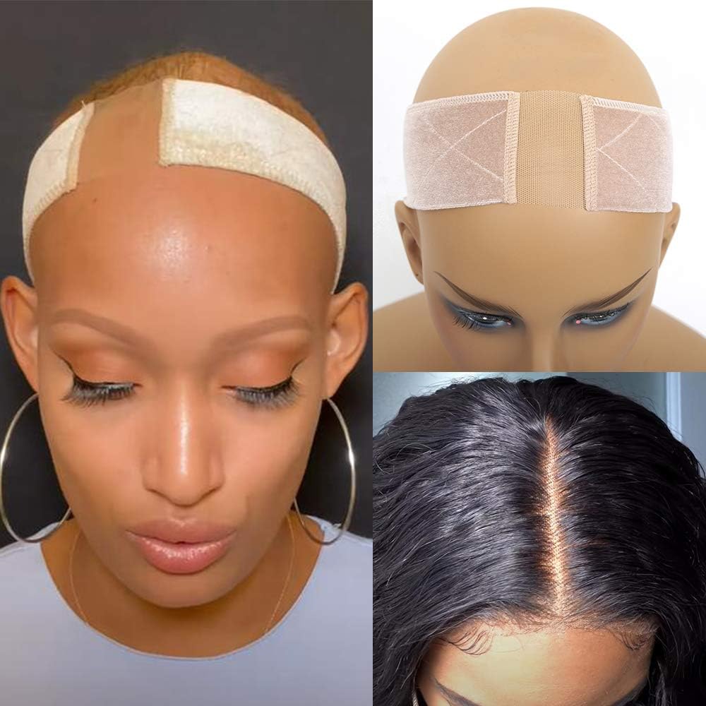 Alibling Lace Wig Grip Headbands For Women Velvet Comfort Flexible Wig Band Tape for Lace Wigs and Wig Band Frontal Adjustable Comfort Elastic Non Slip
