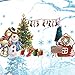 ANBER Merry Christmas Wall Sticker Santa Snowman Removable Vinyl Wall Decals Window Xmas Self-Adhesive Holiday Home Decoration