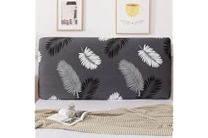 HOME MEIRONG Bed Headboard Slipcover Protector Stretch Dustproof Bed Head Cover For Twin Queen Full California King Size Beds, Decorative Protectors For Headborad,C1-150cmX65cm