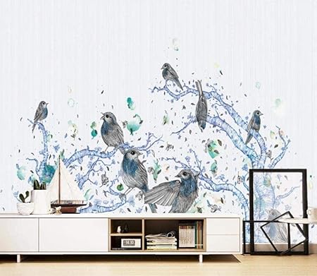 Papel tapiz de pared 3D moderno minimalista decoración de flores y