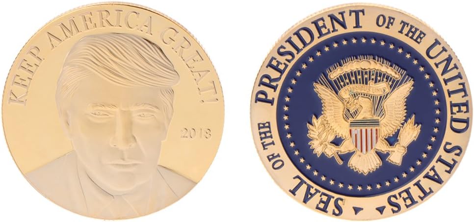cicianco Commemorative Coin US American Predent Keep Great Collection Arts Gifts Souvenir Craft Decor, Gold, Medium