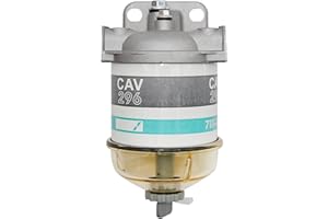 Saihisday Fuel Filter Assembly 7111-296 Replacement For Ford Tractor C7NN9162B Replacement For Massey Ferguson 133 135 140 Fu