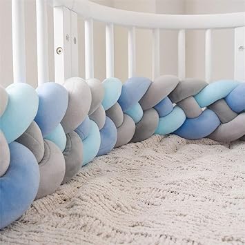 blue cot bumper