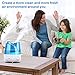 Ultrasonic Humidifier with Essential Oil Tray, KEDSUM 2L/0.53 Gallon Cool Mist Humidifiers Essential Oil Diffuser with Adjustable Mist Dial Knob Control,Various Night Light, Filter Free, Whisper Quiet