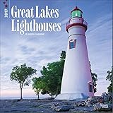 Lighthouses of the Great Lakes 2017 Wall Calendar (12x12) Deluxe