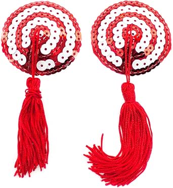 BESTOYARD Nipple Cover Pasties Stickers Pétalos Borla de Lentejuelas