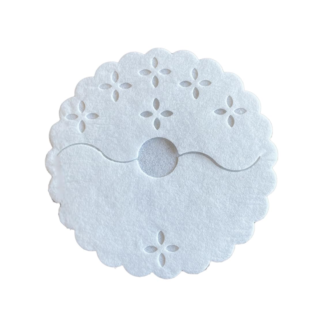 Regency Wraps Fabric Covers for The Bases of Stemmed Glasses, Absorbent and Disposable Stem Wraps, Fits up to 3.25" Base Glasses, White, Pack of 12