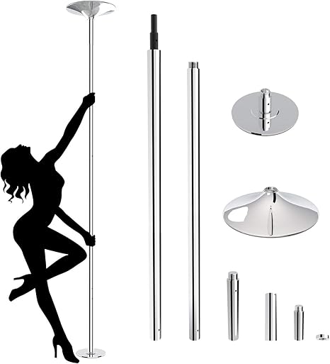 Leogreen - Dance Pole, Fitness Pole, Plateado, Redondo, Barra de Extension, Material: Acero, Peso: 11 kg: Amazon.es: Deportes y aire libre