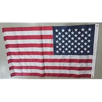 Drapeau Américain Coton 0.9x1.5m - Étoiles Brodées, Rayures Cousues, œillets Laiton, Pour Intérieur/extérieur