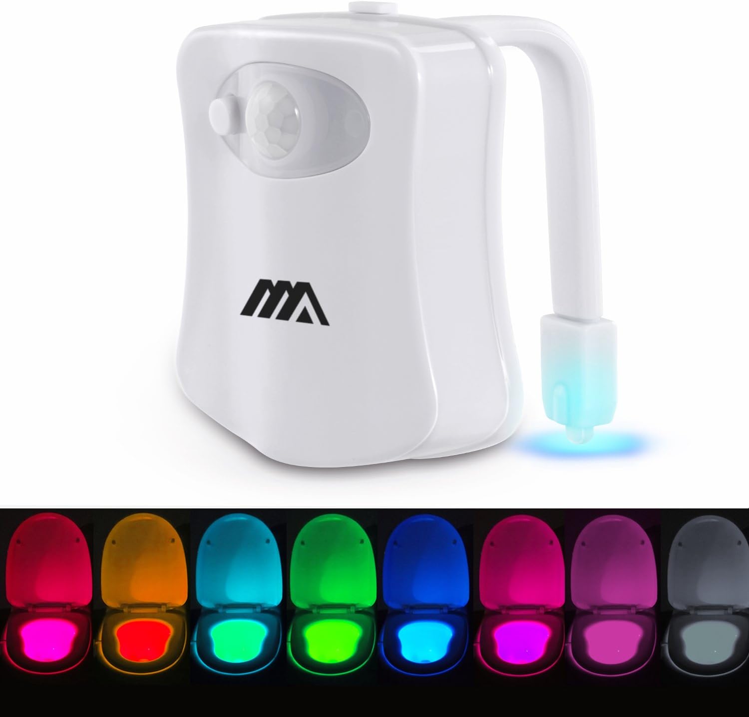 SENDIS LED Bathroom Motion Detector Night Light - LED Light for Bathrooms/Powder-Rooms/Cabinets/Sinks/Toilet Seats - 8…