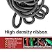 Expandable Garden Hose 100ft Black,Heavy Duty Extra Strength Fabric Hose Pipe with 8-Way Spry Nozzle, 3/4
