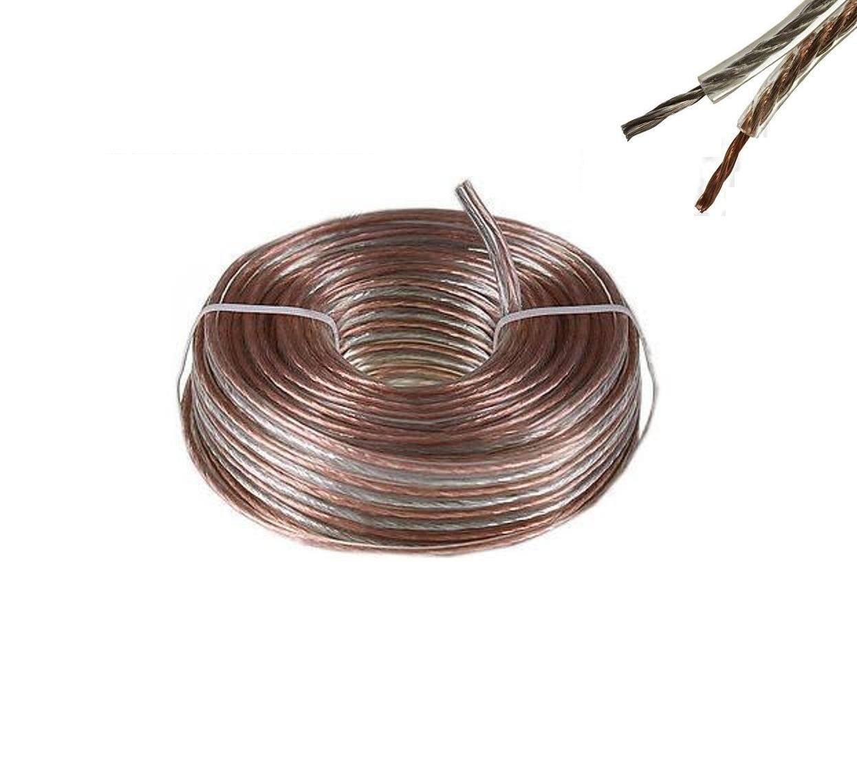 Buy 100'ft feet 18 awg Heavy Duty ag Gauge HOME / CAR Audio Speaker Wire Cable Online at