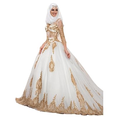 Tsbridal Gold Ball Gowns Wedding Dresses Long Egypt | Ubuy