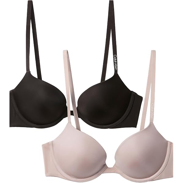 Self Expressions Women's Push Up T-Shirt Bra - 2 Pack, SE5757