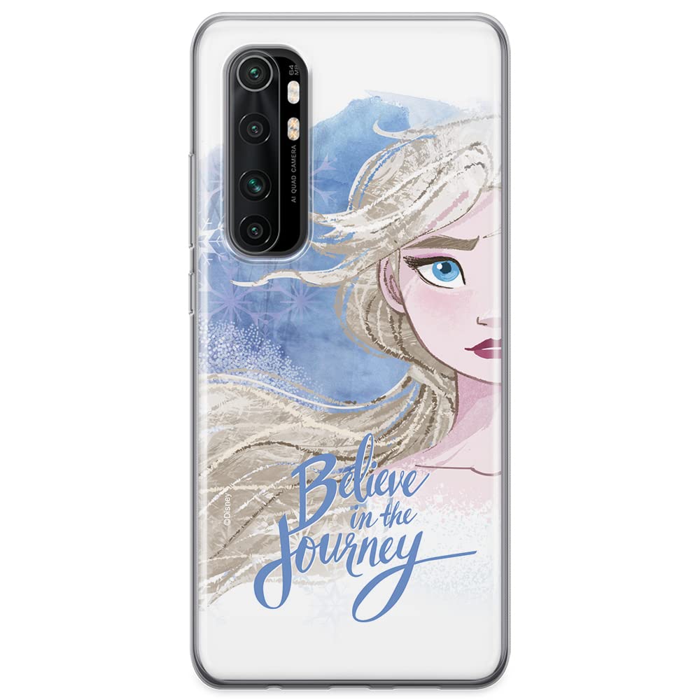 ERT GROUP mobile phone case for Xiaomi MI NOTE 10 Lite original and officially Licensed Disney pattern Elsa 015 optimally adapted to the shape of the mobile phone, case made of TPU