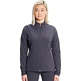 Cherokee Infinity Womens Zip Front Scrub Jacket, Contemporary Fit, Stand-Up Collar, 2 Pockets, Back yoke seams - IN320A