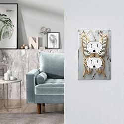 OILbiexn Outlet Covers White Gold Abstract Modern