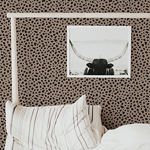 Tempaper Happy Leopard Scout Removable Peel and Stick Wallpaper, 20.5