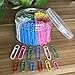 Paper Clips, OUHL 450 Pieces Colored Paperclips, Medium 28mm and Jumbo Sizes 50mm, 6 Assorted Colors Office Clips for School Personal Document Organizing Professional Work