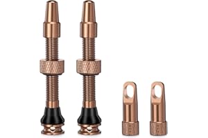 HZJD 2PCS Tubeless Presta Valve Stem, Integrated Core Removal Tool(44 mm)