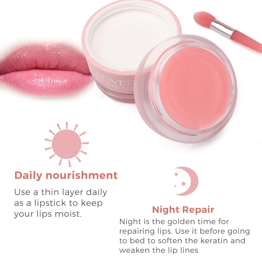 Lip Sleeping Mask, with Lip Scrubs Exfoliator & Moisturizer, Double Effect Lip Mask Overnight for Dry, Lip Masks Treatment Care, Cracked Lips, Peeling Lip Primer, Lip Repair Balm - Strawberry : Beauty