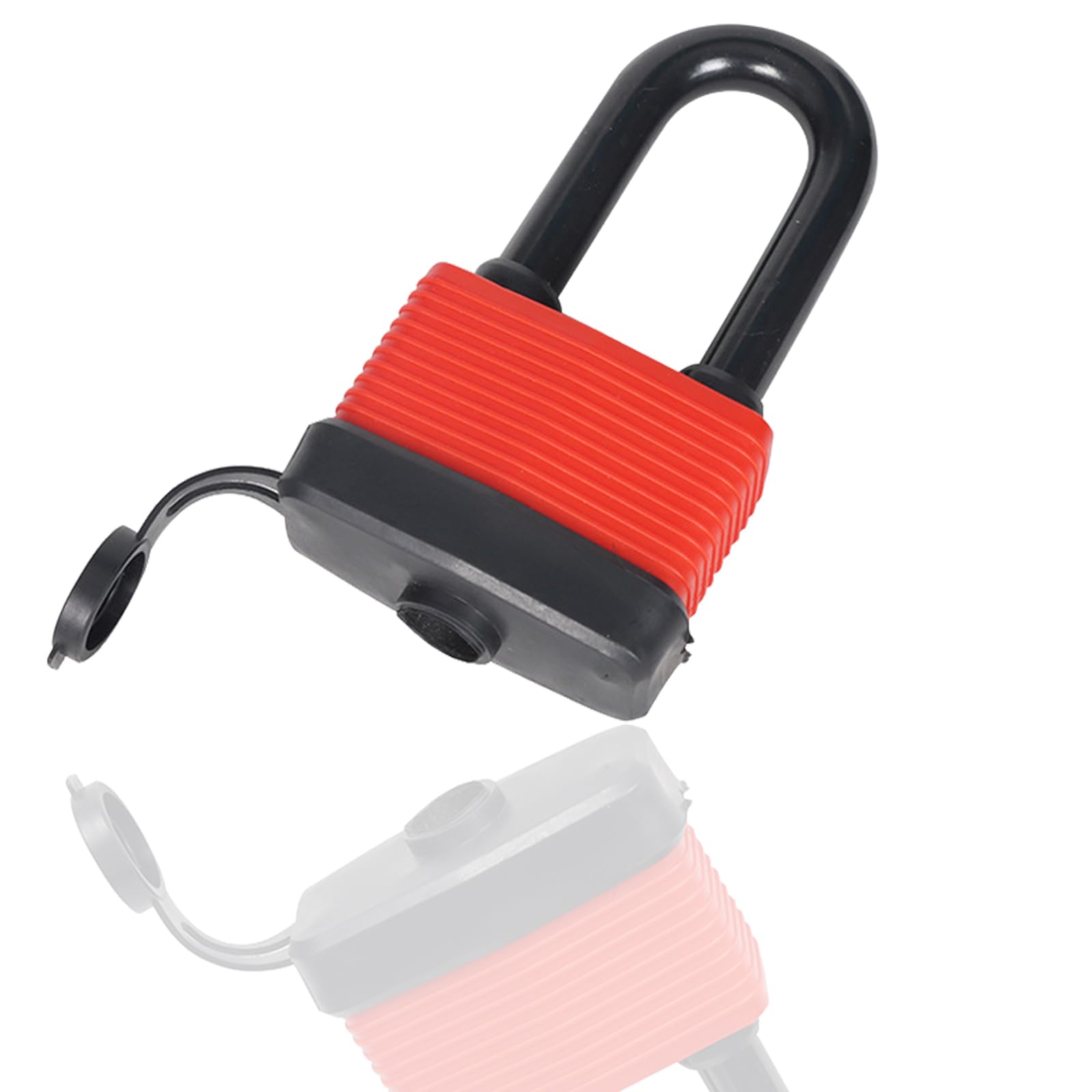 ieron 40mm Long Shackle Waterproof Padlock Keyed Weatherproof Outdoor Padlocks Key Same Ideal for Home, Garden, Gate, Garage, Red