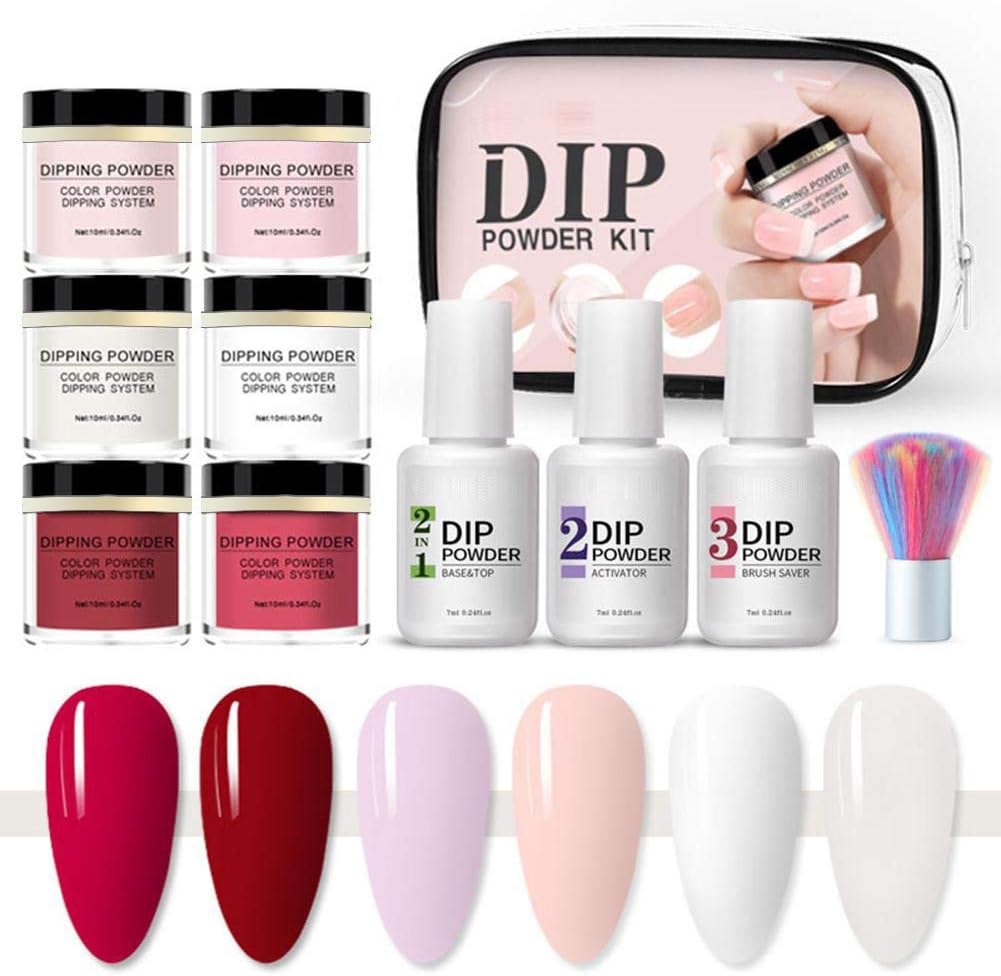 Handfly Glitter Dip Powder Nails Kits For Manicure Gel Nail Polish Nail Art Sets Nail Starter Kit Nails Gel Kit