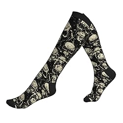 aipoase Skull Compression Socks Knee High