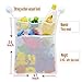 Bath Toy Organizer Bathroom Tub Storage - 3 Bonus Suction Cups Hook Machine Washable