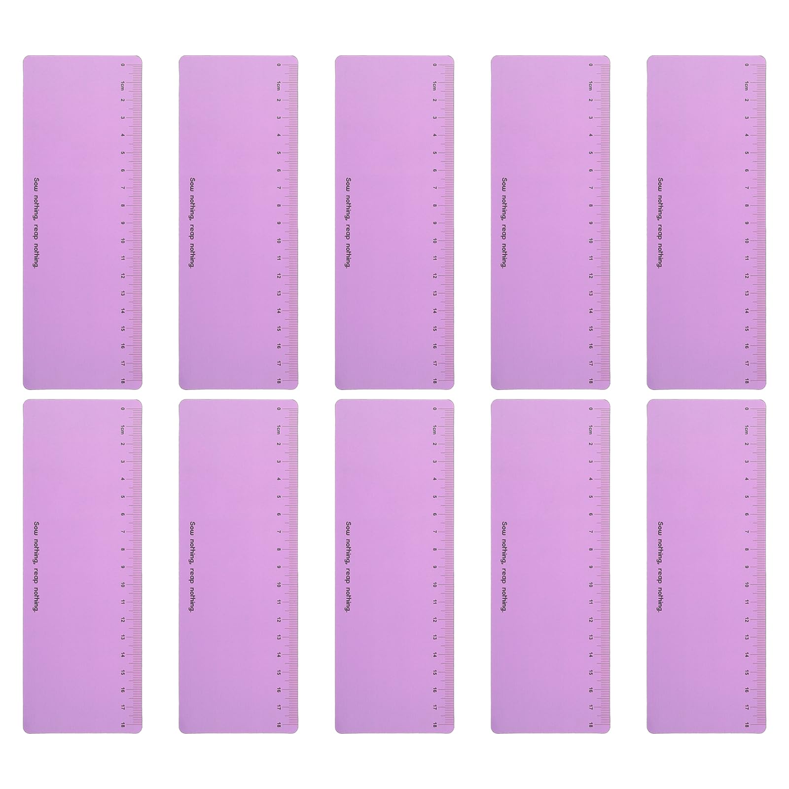 PATIKIL Guided Reading Strips, 10pcs Highlight Colored Overlay Bookmark Reading Tracking Ruler Teacher Teaching Supplies for Classroom, Purple