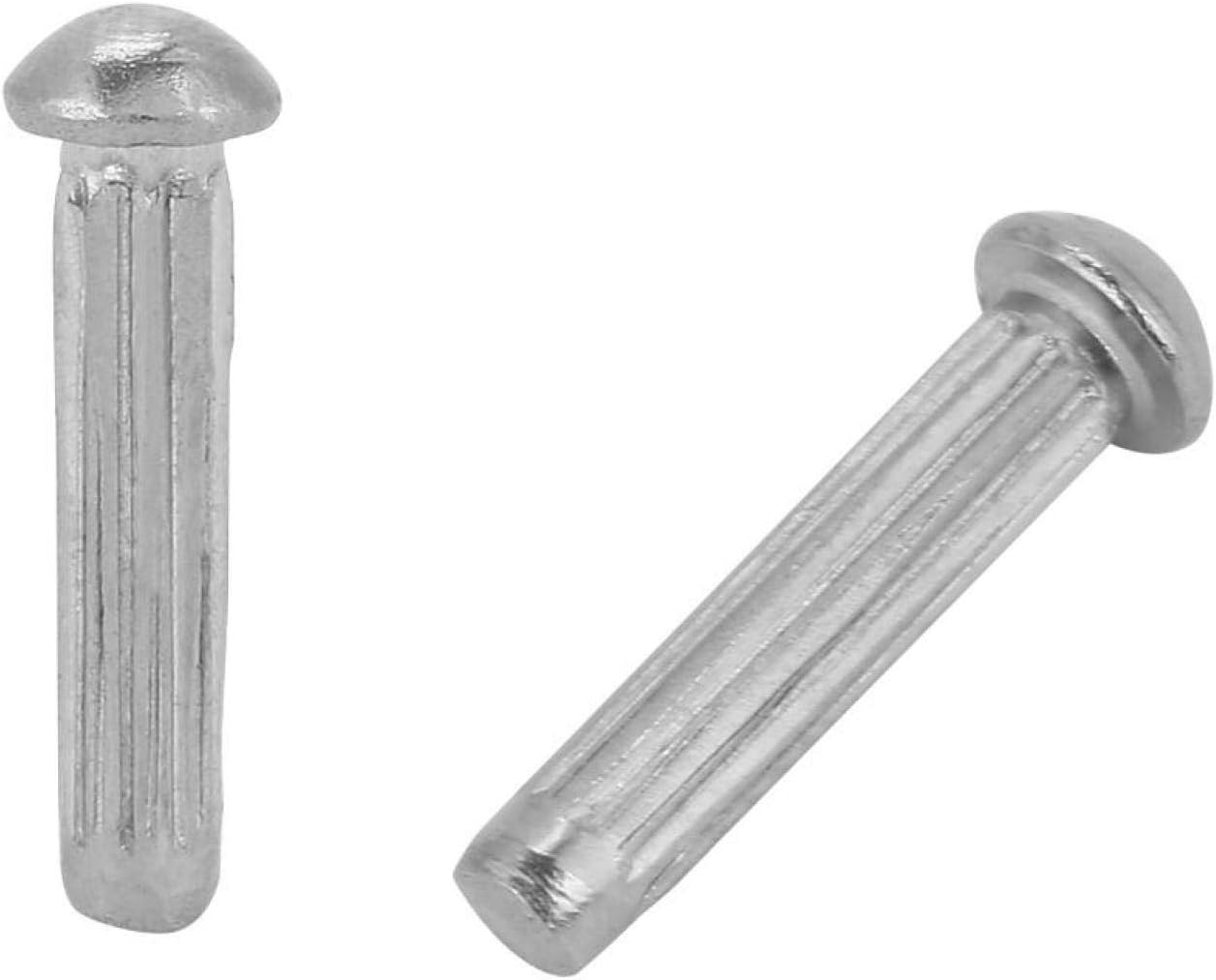 Solid Rivet Optional Sizes Resistant to Rust 100Pcs Stainless Steel